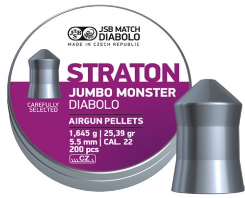 JSB Exact Jumbo Straton Monster5.50mm - 1.645g - 200 st i gruppen Luftvapen / Ammunition hos Wizeguy Sweden AB (ag-jsb-00118)