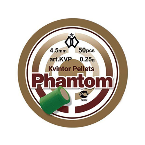 Kvintor Fantom 4,5 mm 0,25g 50st i gruppen Luftvapen / Ammunition hos Wizeguy Sweden AB (ag-kvi-amo-002)