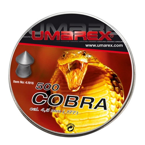 Umarex Cobra 4.5mm Spetsnos 500st i gruppen Luftvapen / Ammunition hos Wizeguy Sweden AB (ag-uma-amo-0007)
