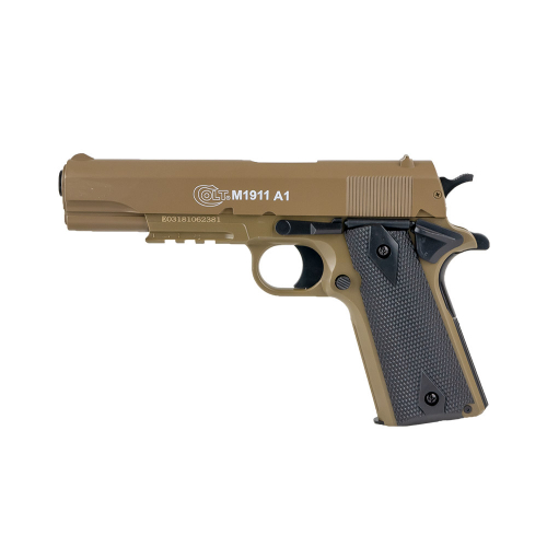 Colt M1911A1 Dark Earth HPA i gruppen Airsoft / Airsoft Pistoler / Airsoft pistol fjder hos Wizeguy Sweden AB (as-cg-gun-0062)