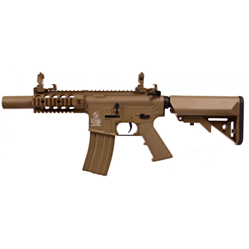 Colt M4 Special Forces Full metall Kort TAN 1,2 J i gruppen Airsoft / Airsoft Gevr / Airsoftgevr full metall hos Wizeguy Sweden AB (as-cg-gun-0124)