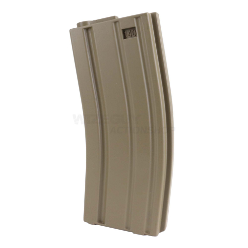 Delta Armory M4/AR15 Mid cap Magasin 130 BBs Tan i gruppen Airsoft / Airsoft Magasin hos Wizeguy Sweden AB (as-da-mag-0004)