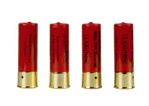 Shells for Shotguns, 4 pc. 30 rd. i gruppen Airsoft / Airsoft Magasin hos Wizeguy Sweden AB (asg-18555)