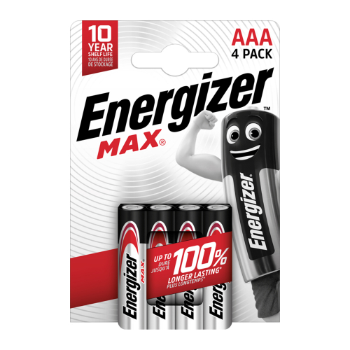Energizer Max AAA 4-Pack i gruppen Taktisk Utrustning / verlevnadsutrustning hos Wizeguy Sweden AB (bat-3002)