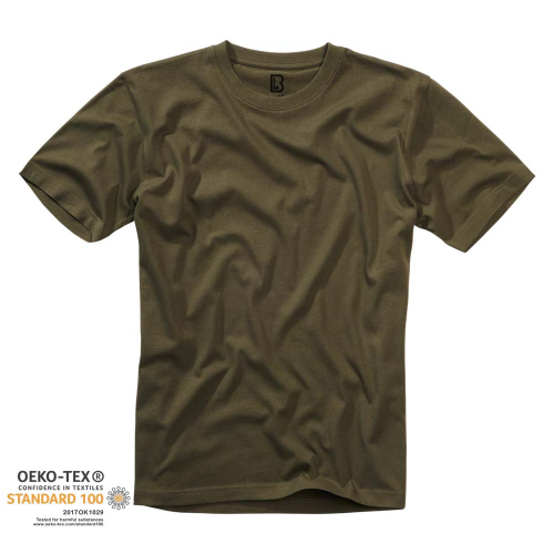 Brandit T-Shirt Bomull Olive i gruppen Klder / Kortrmade Trjor hos Wizeguy Sweden AB (bra-tee-0001-R)