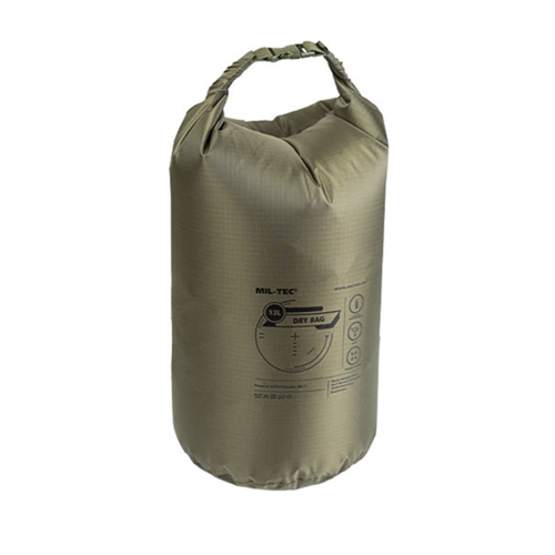 Miltec Drybag Olive 13 Liter i gruppen Taktisk Utrustning / Ryggsckar / Vskor hos Wizeguy Sweden AB (mil-acc-033)