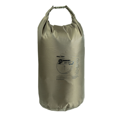 Miltec Dry bag Olive 25 Liter i gruppen Taktisk Utrustning / Ryggsckar / Vskor hos Wizeguy Sweden AB (mil-acc-034)