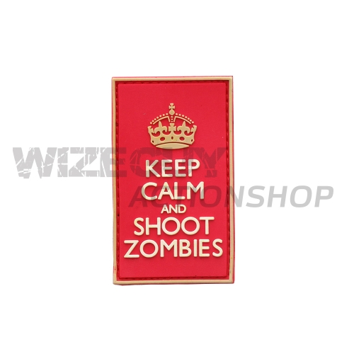 3D Rubber Patch: Keep calm and shoot Zombies i gruppen Taktisk Utrustning / Patches hos Wizeguy Sweden AB (pw-050001)