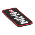 3D Rubber Patch: Keep Calm and shoot 'em in the head