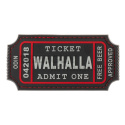 3D Rubber Patch: Walhalla Ticket
