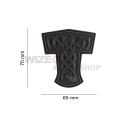 3D Rubber Patch: Thors hammare Drake