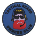 3D Rubber Patch: Tactical Beard Owners Club Svart/Bl