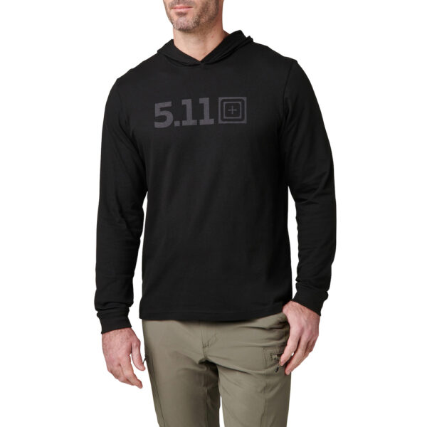 5.11 Hooded Långärmad Tröja Svart - Bild 2