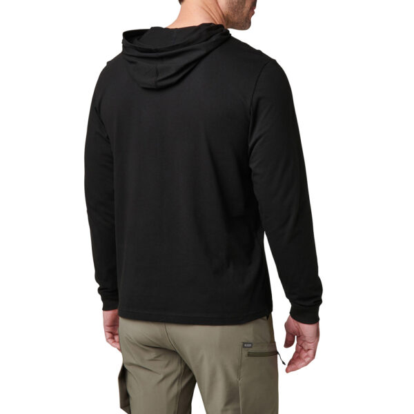 5.11 Hooded Långärmad Tröja Svart - Bild 4