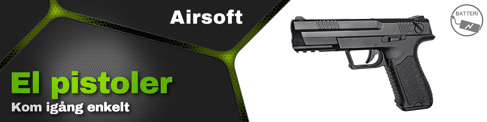 Guide banner eldrivna pistoler 1