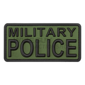 Alternative view of 3D Rubber Patch: Military Police Olive