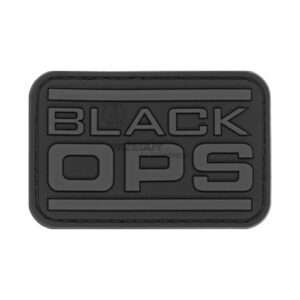 3D Rubber Patch: Black OPS Svart