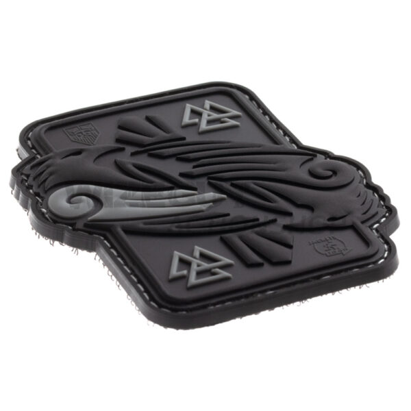 3D Rubber Patch: Odin Raven Svart - Bild 3