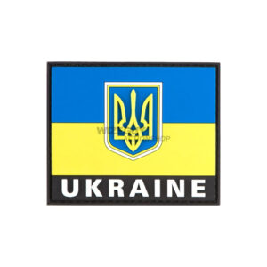 3D Rubber Patch: Ukraina flagga