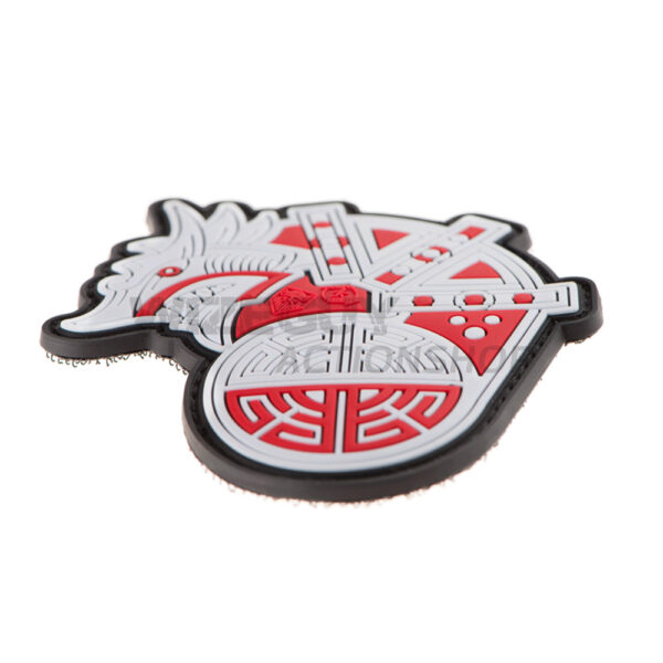 3D Rubber Patch: Vikinga Drake som Skeppshuvud - Bild 4