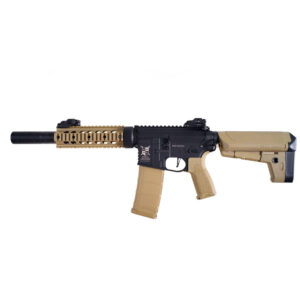 Alternative view of Delta Armory AR15 SilentOps 7 Charlie Svart/Tan