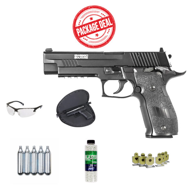 Airsoftpaket - Swiss Arms XXL pistol Co2 - Bild 2