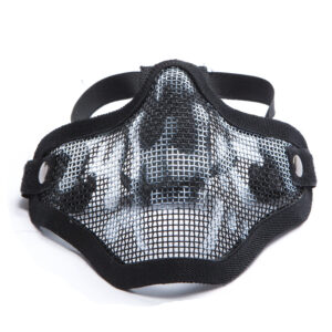 Alternative view of Nätmask i metall, Black skull