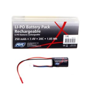 7,4V Batteri 250 mAh 20C LI-PO JST-kontakt