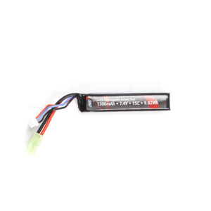 Alternative view of Stock Tube LiPO 7.4V 1300mAh 15C