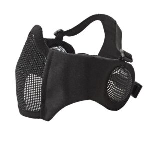 Nätmask underdel med öronskydd Svart
