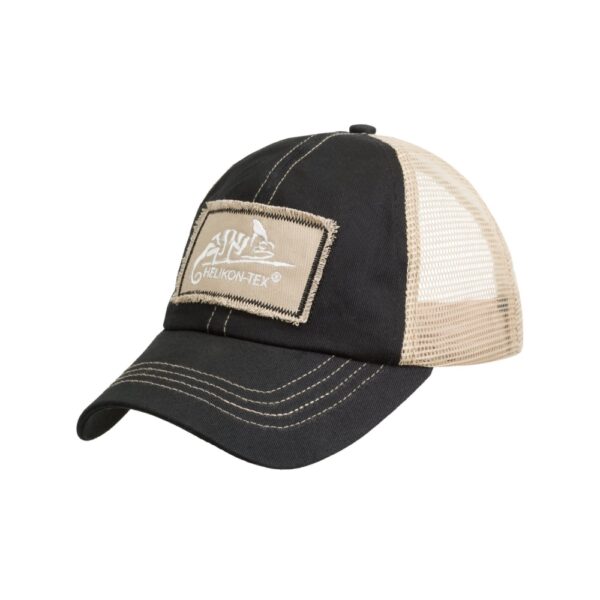 Helikon-Tex Trucker Keps Cotton Twill Svart/Khaki A - Bild 2