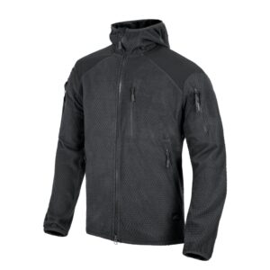 Alternative view of Helikon-Tex ALPHA HOODIE Jacket Grid Fleece Svart