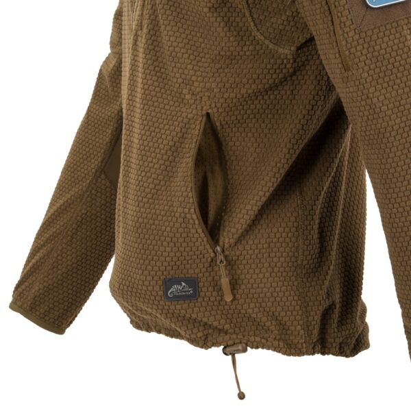 Helikon-Tex ALPHA HOODIE Jacket Grid Fleece Svart - Bild 11