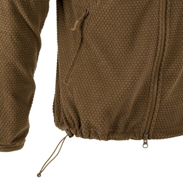 Helikon-Tex ALPHA HOODIE Jacket Grid Fleece Svart - Bild 7