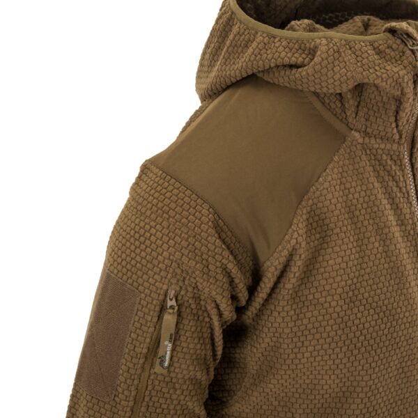 Helikon-Tex ALPHA HOODIE Jacket Grid Fleece Svart - Bild 9