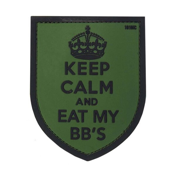 Patch 3D PVC Keep calm BB´s Grön - Bild 2