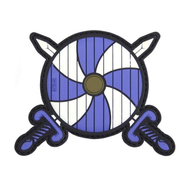 Patch 3D PVC Vikingasköld Blå - Bild 2