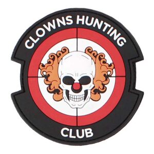 Alternative view of Patch 3D PVC Clowns Hunting Club