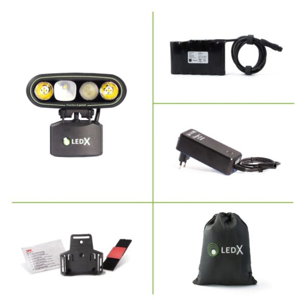 LedX Mamba X-Pand 4000 hjälmpaket med batteri - Bild 2