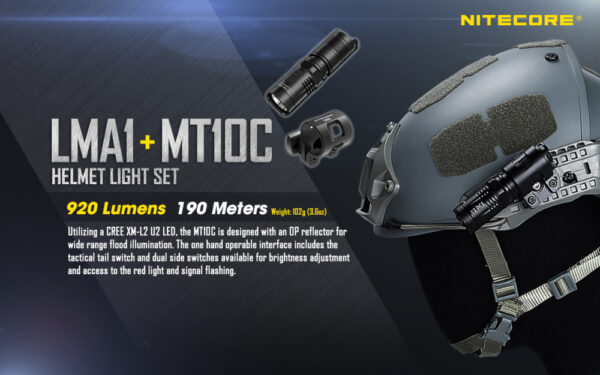 Nitecore LMA1 Helmet mount - Bild 5