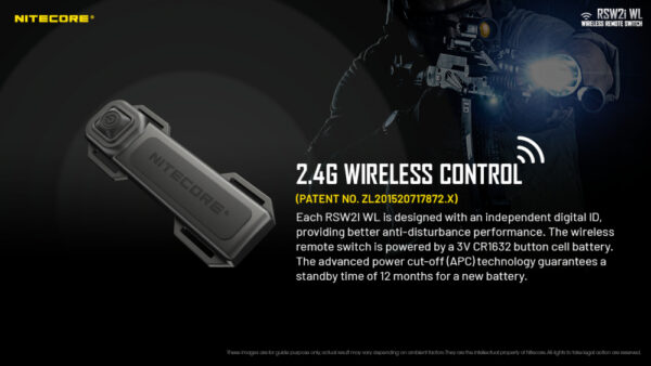 Nitecore RSW2i Trådlös Remote Switch - Bild 5
