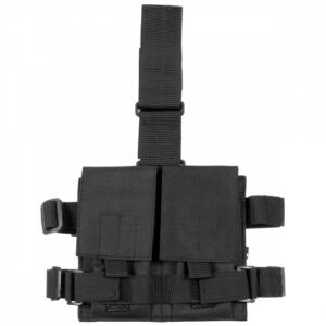 Dubbel magasinbenplatta Svart