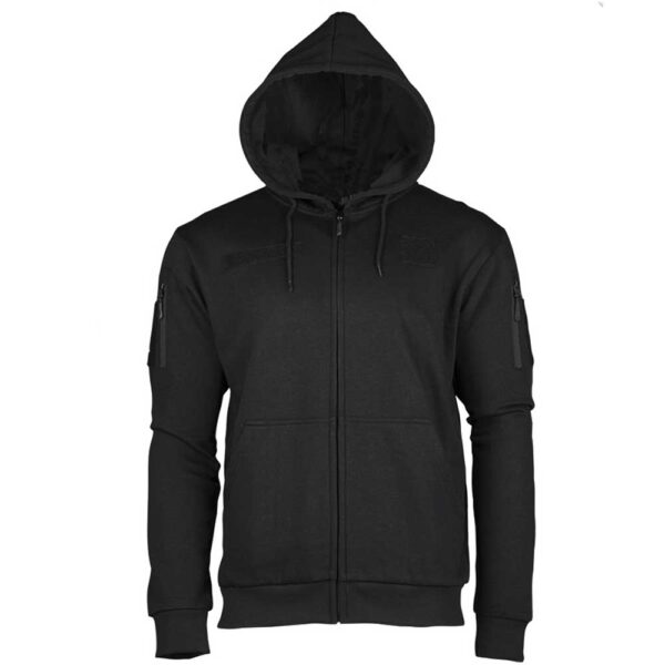 Miltec Tactical Hoodie, Svart - Bild 2