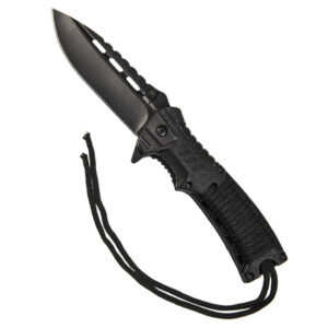 Alternative view of Miltec One-hand black paracord/firestarter