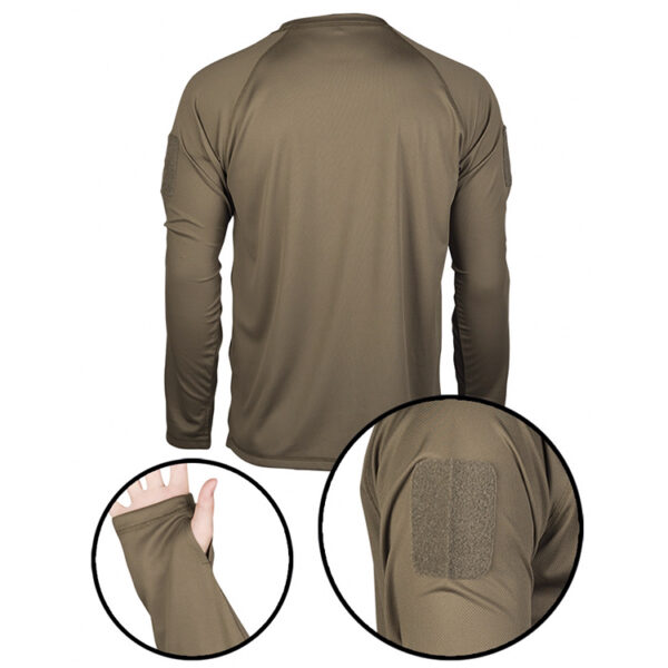 Miltec Quickdry Longsleeve Olive - Bild 3
