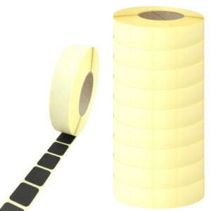 Täcklappar Svart 17x17mm 10-pack