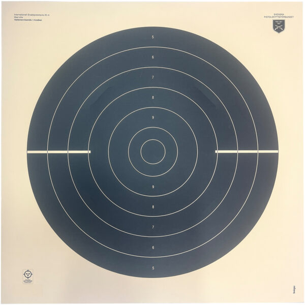 Pistoltavla 25m Snabbpistol 60x60cm