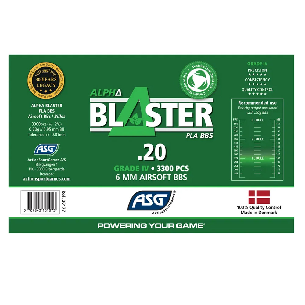 Alpha blaster bio bb´s 0. 20g 3300 pcs 3 Alpha blaster bio bb´s 0. 20g 3300 pcs - bild 3