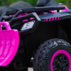 Atv for barn med plogblad 24v 320w rosa 10