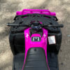 Atv for barn med plogblad 24v 320w rosa 11